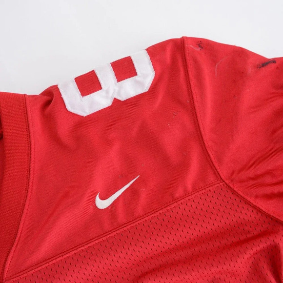 Vintage 90S Nike Red Label Canton #80 Game Worn  Real Football Jersey Size Large - Picture 11 of 16